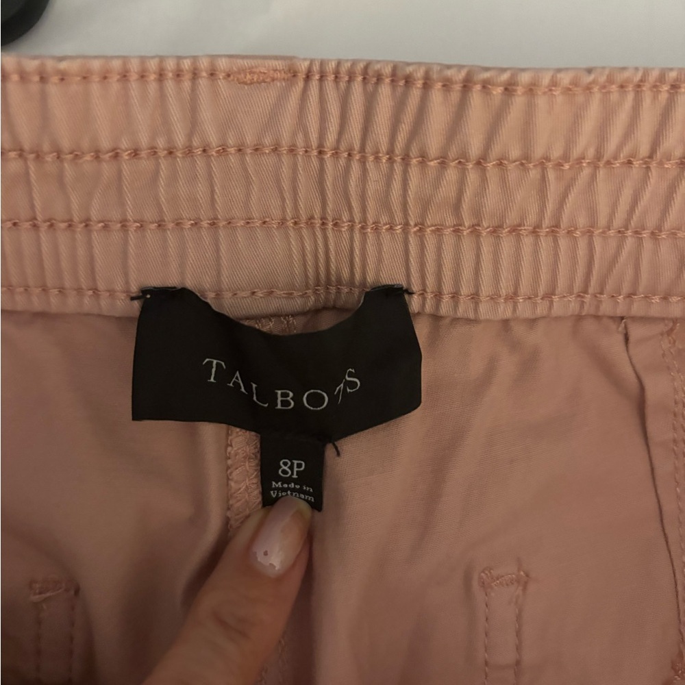 Talbots Cargo Pants in Dusty Pink Sz 8 petite NWOT - Picture 5 of 8